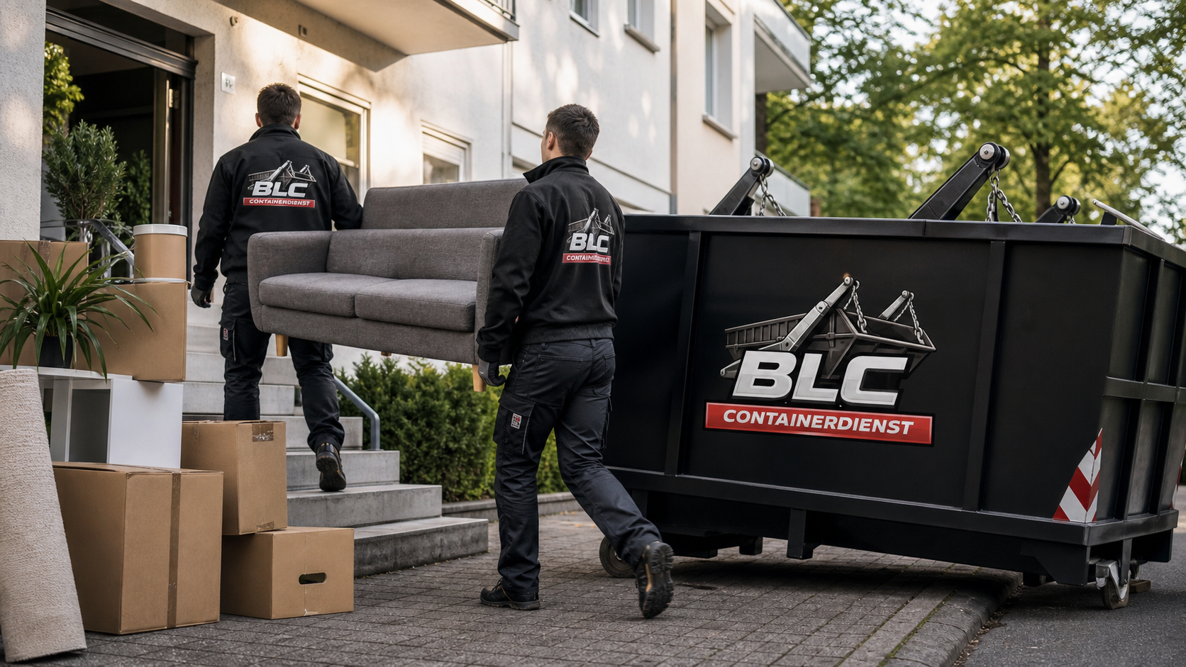 BLC Team bei einer professionellen Entrümpelung